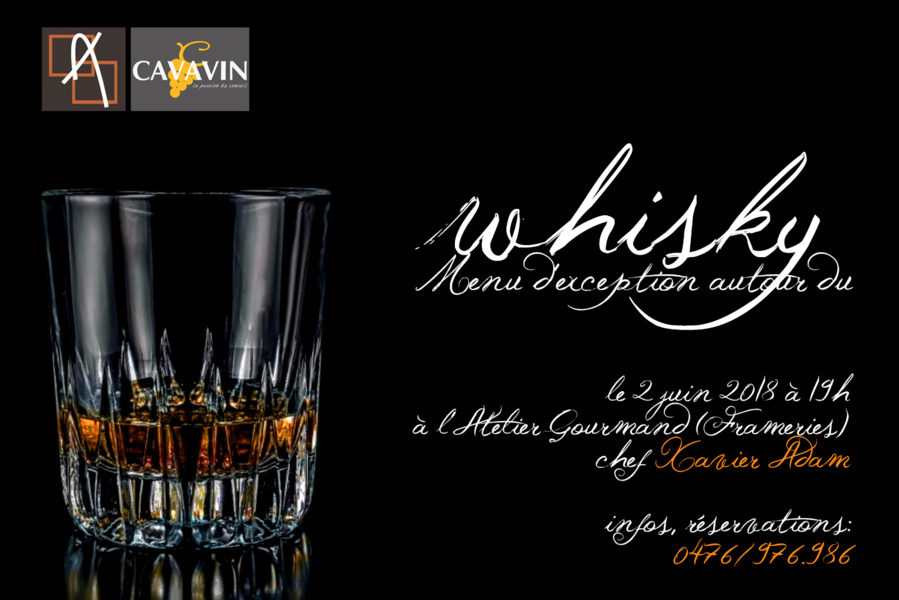 Menu d'exception autour du whisky | Agenda | Traiteur Mons (Frameries)