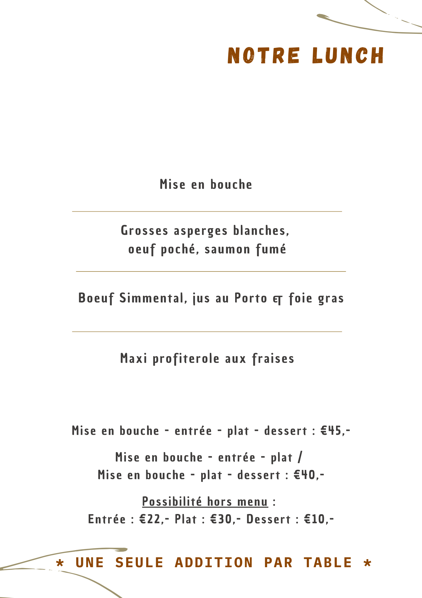 Le restaurant